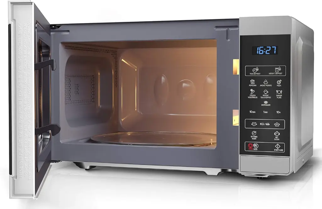 Sharp YC-MS02U-S 800 W Digital Solo Microwave Oven with 20 Litre Capacity