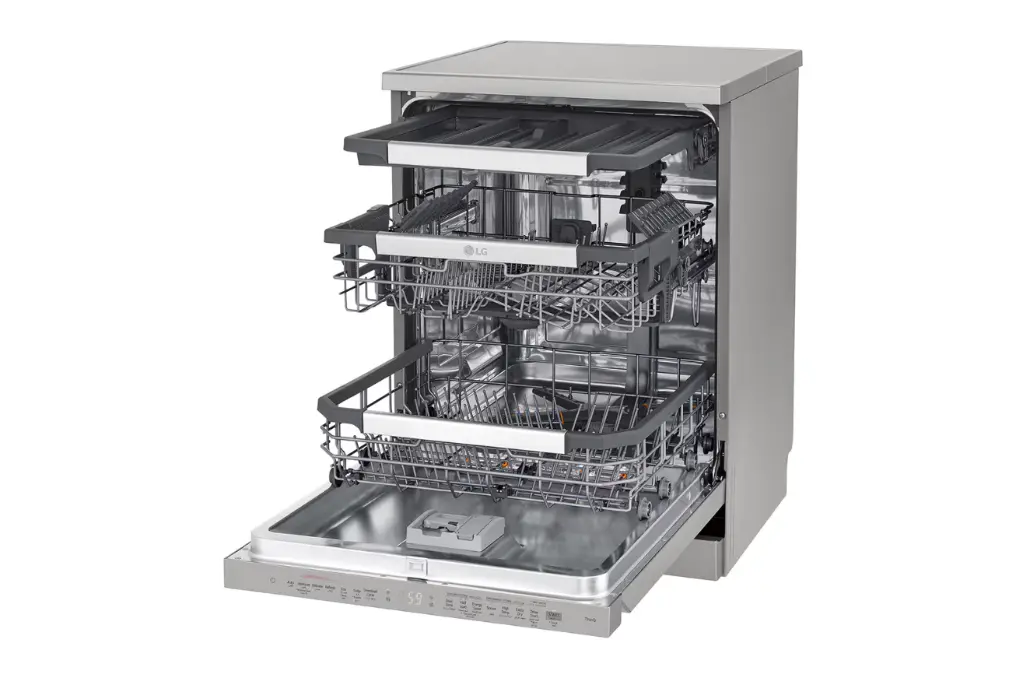 LG Dishwasher DFB335HP Matte Black Steam Inverter Direct Drive, SmartThinQ™