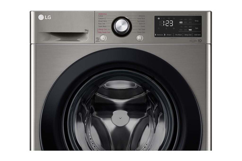 LG 9kg Front Load Washer F4R3VYG6P Steam ThinQ