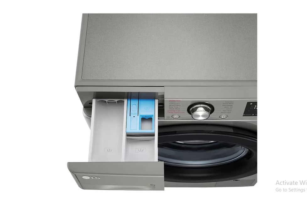 LG 9kg Front Load Washer F4R3VYG6P Steam ThinQ