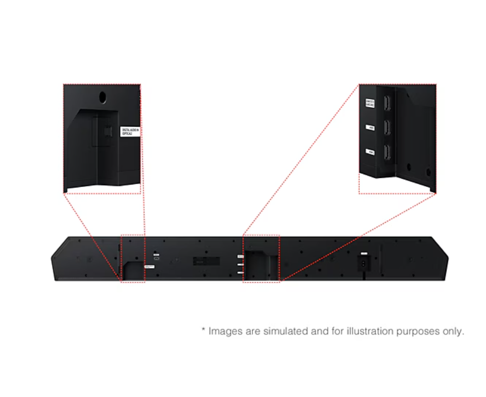 Samsung Sound Bar Q990F 756W 11.1.4 Ch. Q-Symphony with Wireless Dolby Atmos