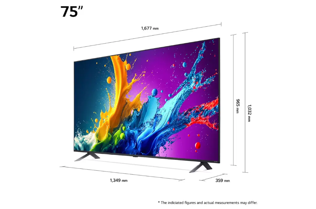 LG 75 Inch QNED AI QNED80 4K Smart TV