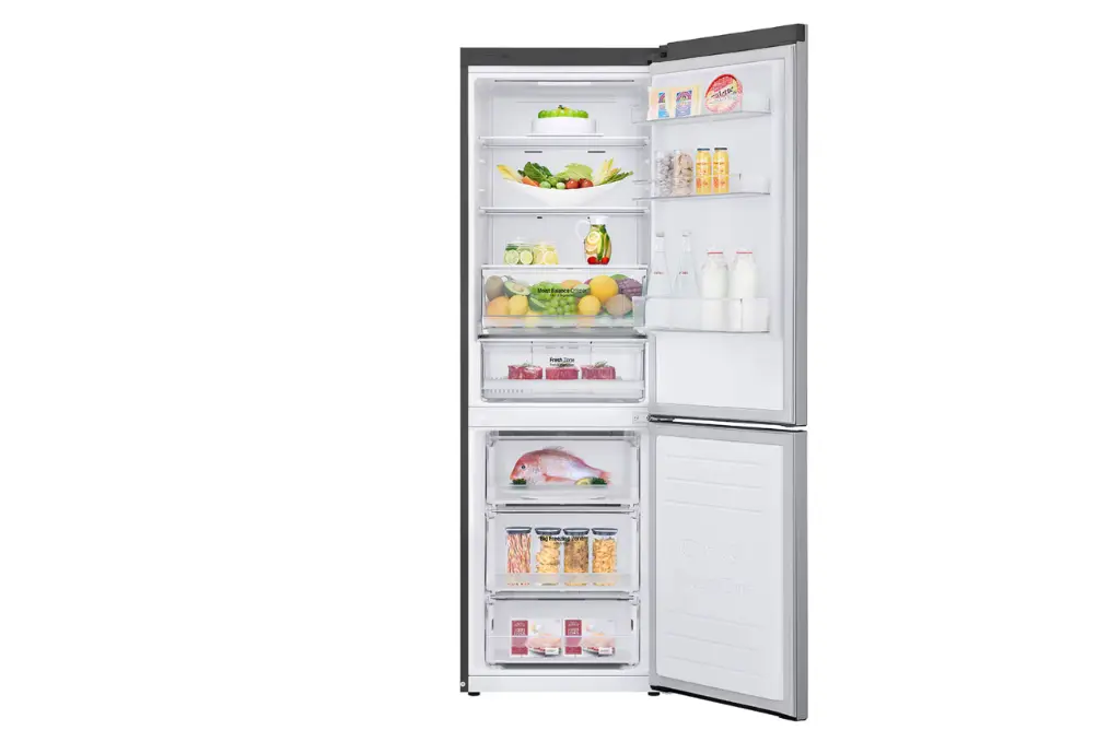 LG Refrigerator GC-B459NLHM 341L Wide Bottom Freezer with DoorCooling⁺™ in Stainless Finish