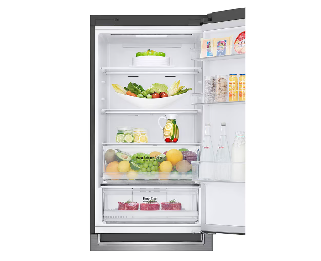 LG Refrigerator GC-B459NLHM 341L Wide Bottom Freezer with DoorCooling⁺™ in Stainless Finish