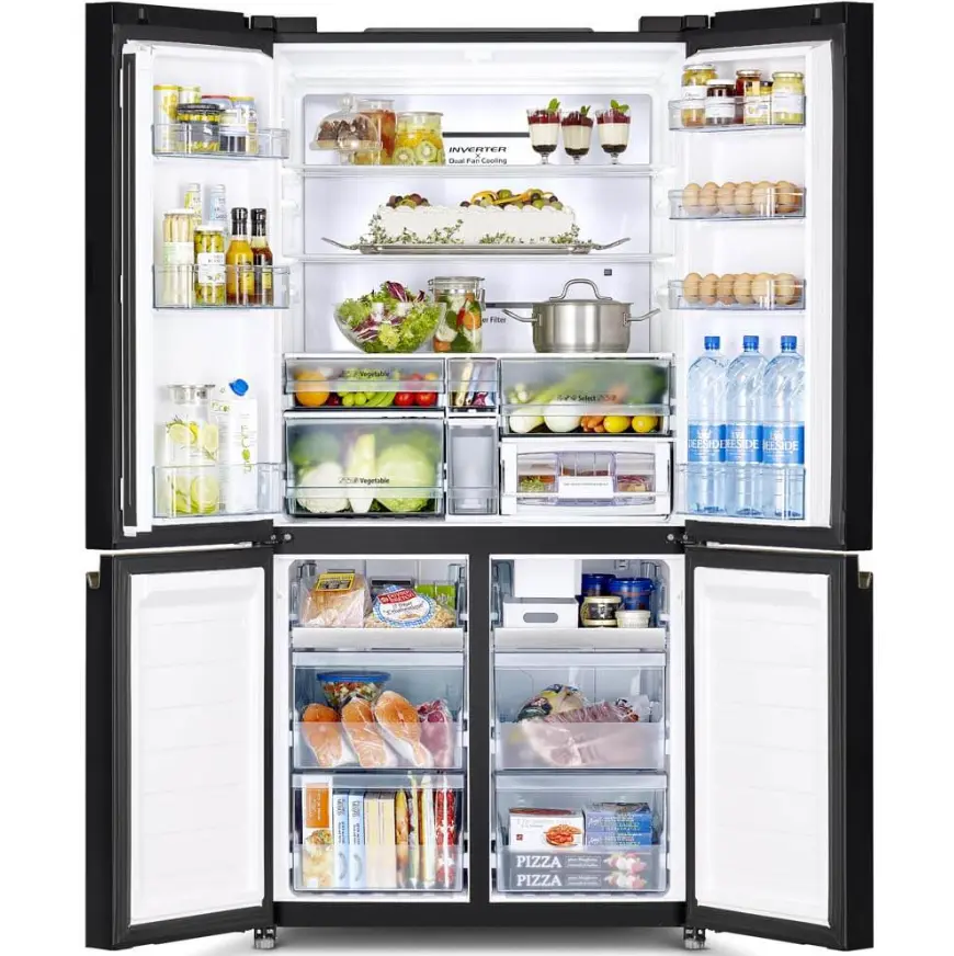 Hitachi Refrigerator R-WB640VF GMG French Bottom Freezer Multi Door