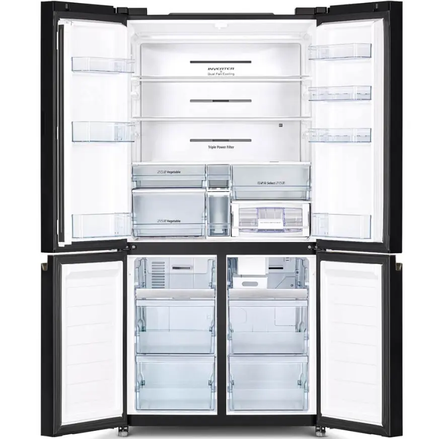 Hitachi Refrigerator R-WB640VF GMG French Bottom Freezer Multi Door