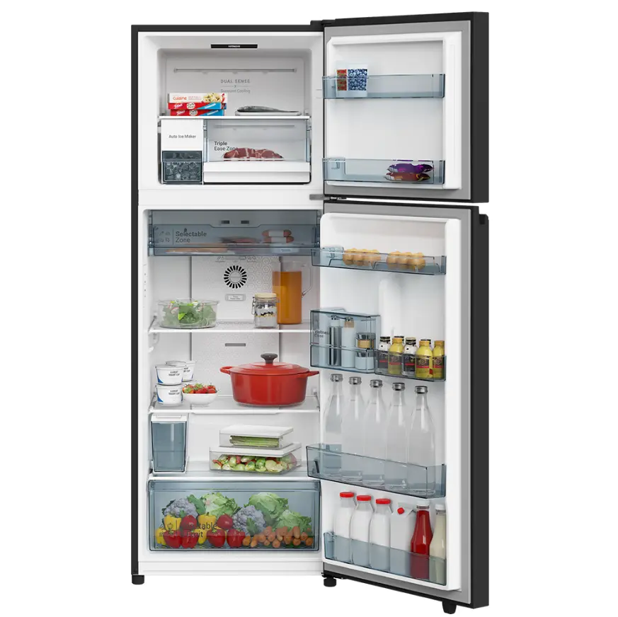 Hitachi Refrigerator HRTN6443SAMGWTH 2 Door Top Freezer Deluxe