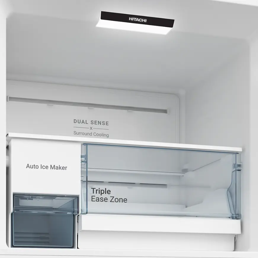 Hitachi Refrigerator HRTN6443SAMGWTH 2 Door Top Freezer Deluxe