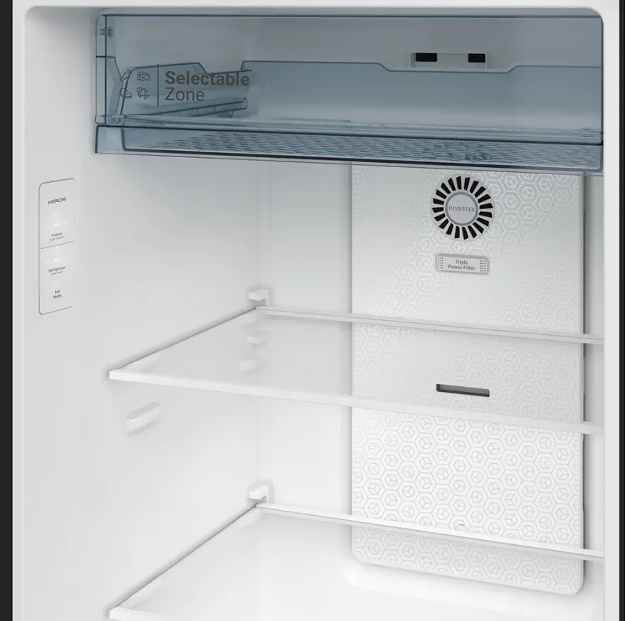 Hitachi Refrigerator HRTN6443SGBKTH 2 Door Top Freezer
