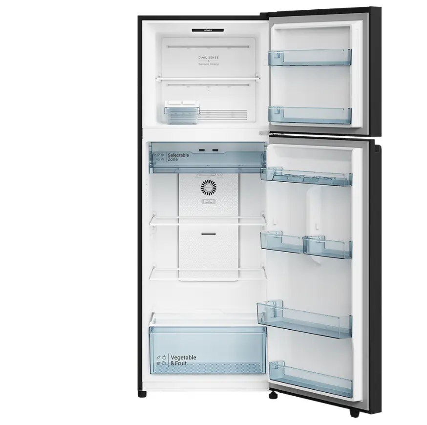 Hitachi Refrigerator HRTN6443SGBKTH 2 Door Top Freezer