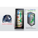 Hitachi Refrigerator RV710PUK7KBSL 510L Net Capacity Top Mount Inverter Series Refrigerator Brilliant Silver
