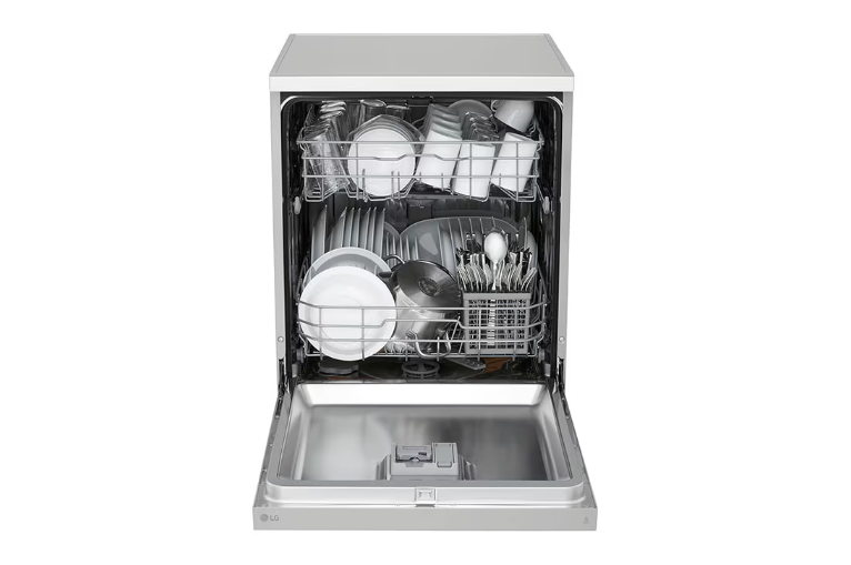 LG Dishwasher DFC612FV 14 Place Settings, EasyRack™ Plus, Inverter Direct Drive, Platinum Silver color