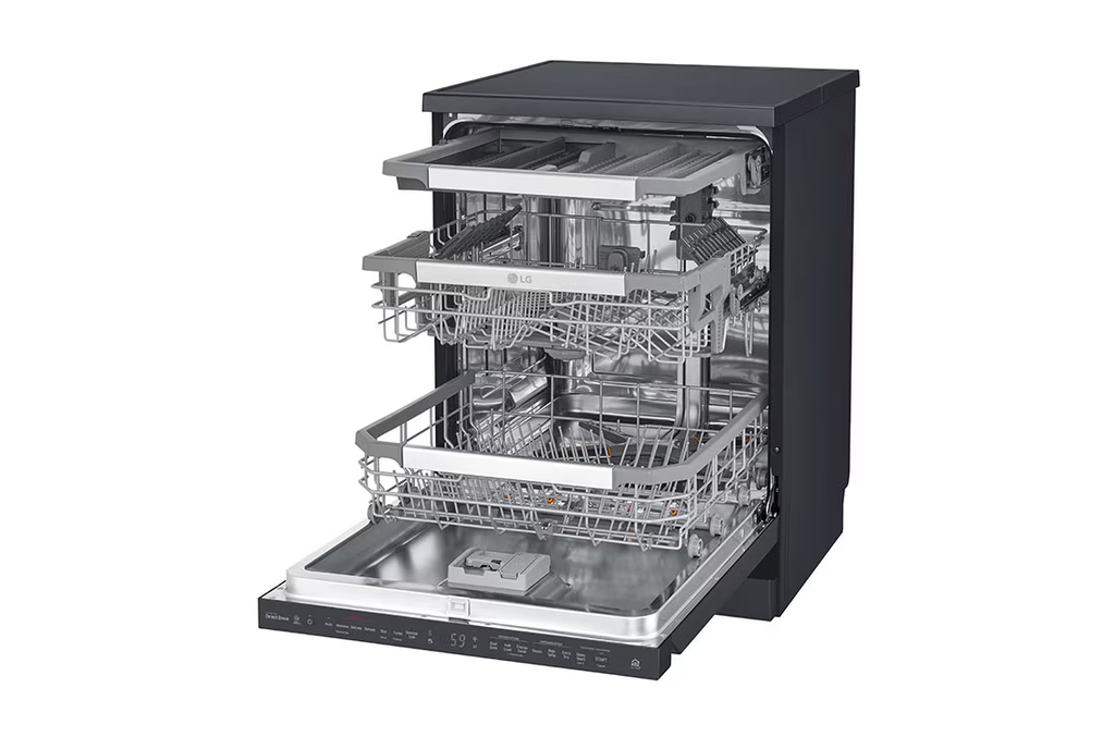 LG Dishwasher DFB325HM Matte Black Steam Inverter Direct Drive, ThinQ