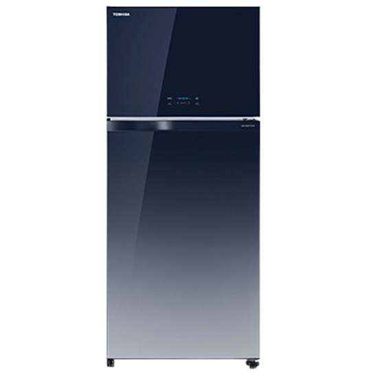 [01409003] Toshiba Refrigerator 608Liters GR-AG820U (Glass Blue)