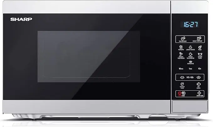 Sharp YC-MS02U-S 800 W Digital Solo Microwave Oven with 20 Litre Capacity