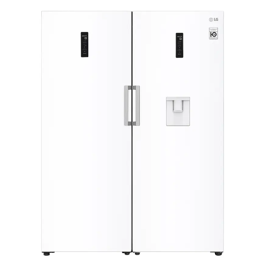 [02625004] LG Pigeon Pair Refrigerator GRF411EQDM-GRB414EQFM (White)